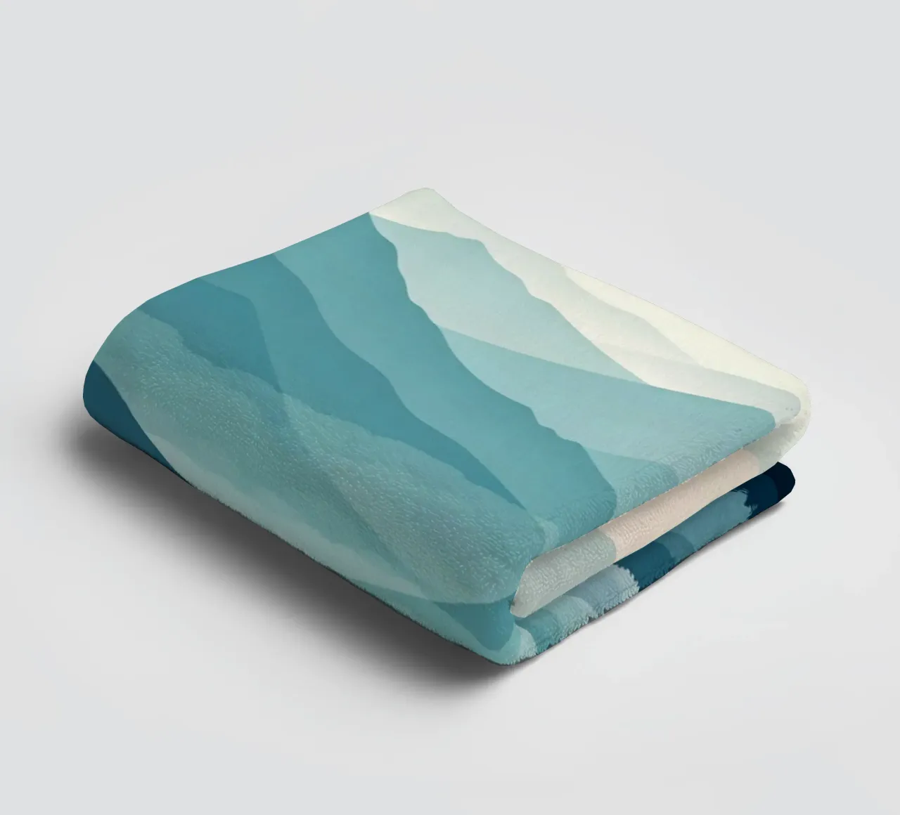 Een rustig blauw natuuruitzicht badhanddoek van Artistic-shop