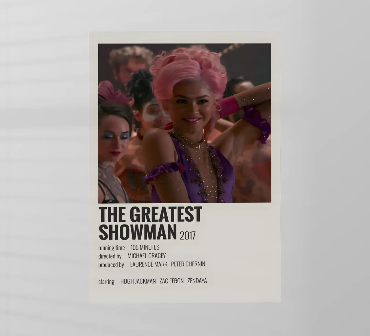 THE GREATEST SHOWMAN 2017 pellicola backlit da MVFminimalist