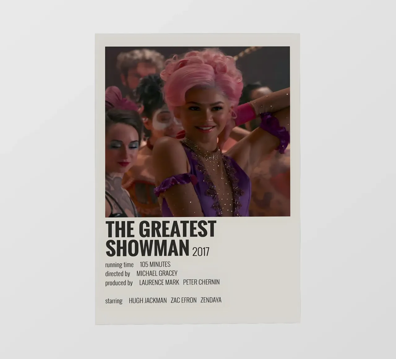 THE GREATEST SHOWMAN 2017 telo in pvc da MVFminimalist