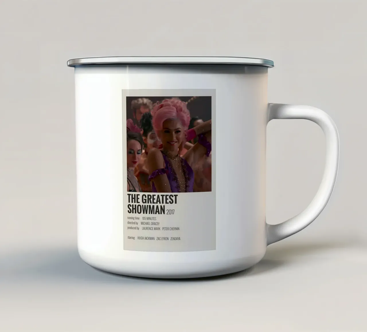 THE GREATEST SHOWMAN 2017 tazza in smalto da MVFminimalist