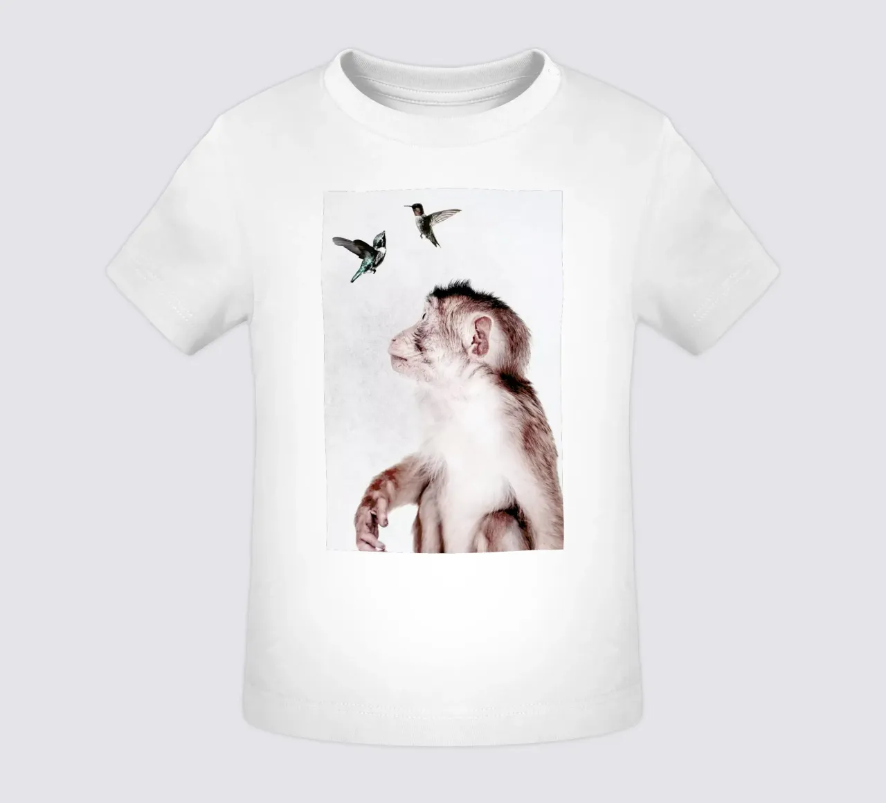 Little Monkey Baby T-Shirt von Wouter Rikken