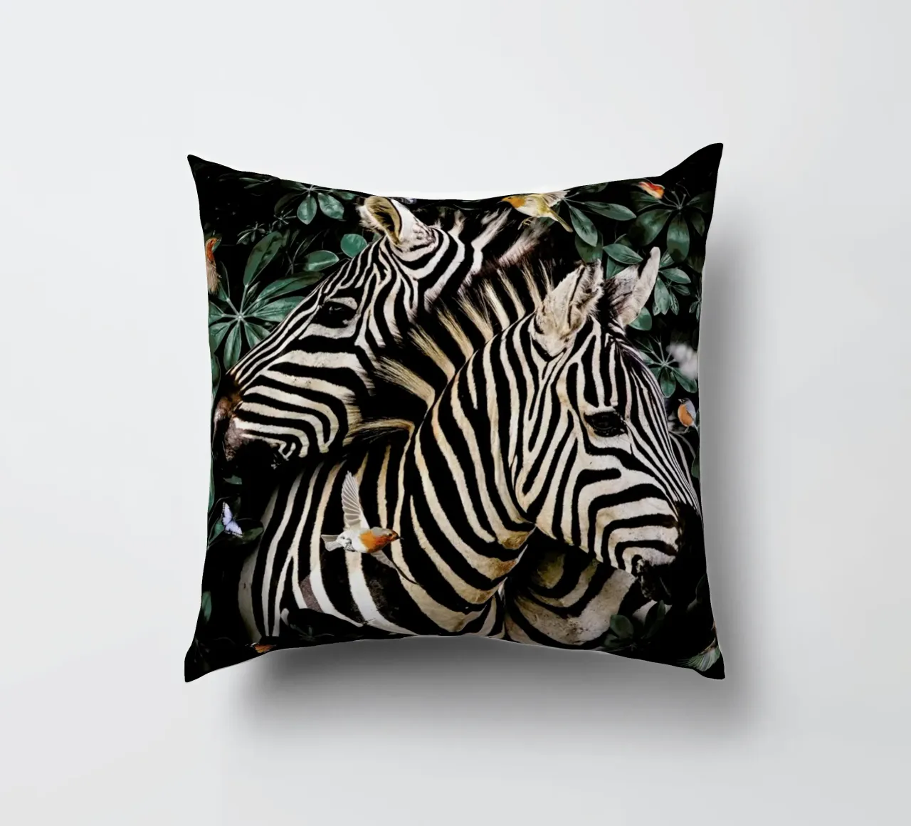Zebra Couple decorative cushion by Wouter Rikken