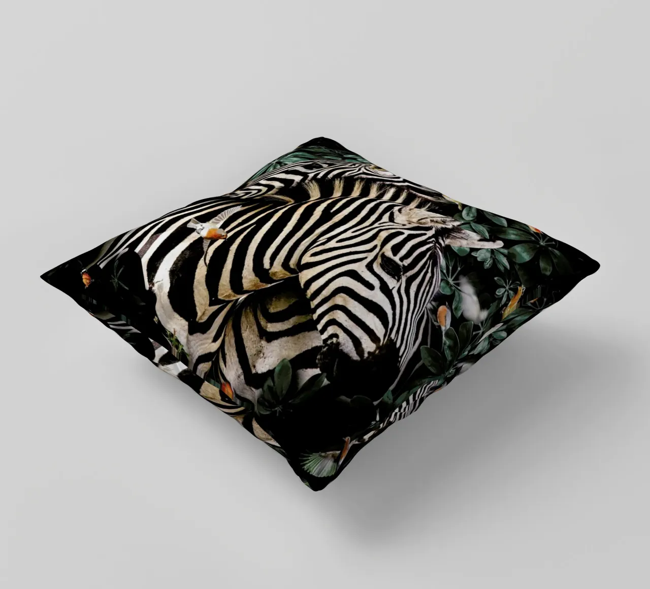 Zebra Couple decorative cushion by Wouter Rikken