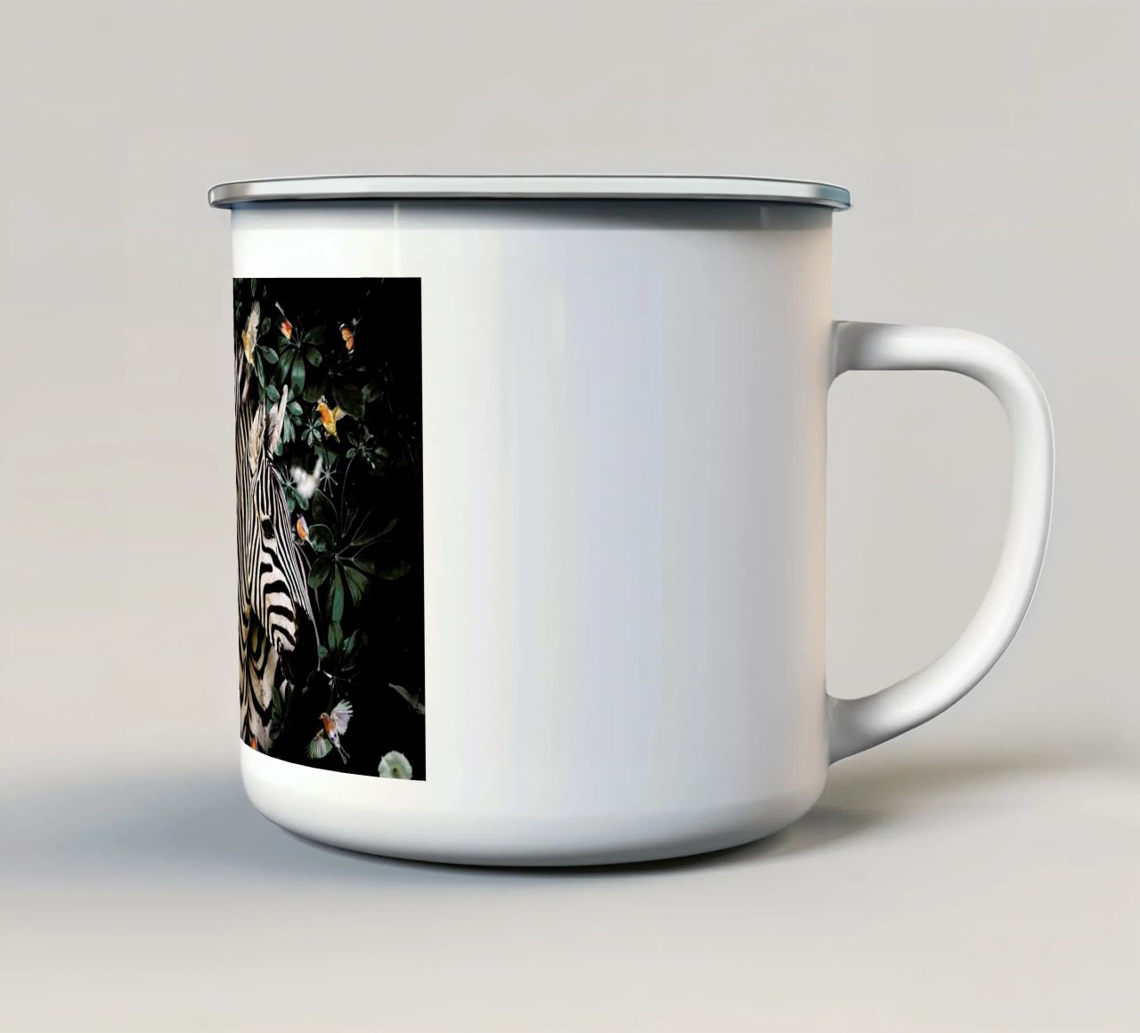 Zebra Couple tazza in smalto da Wouter Rikken