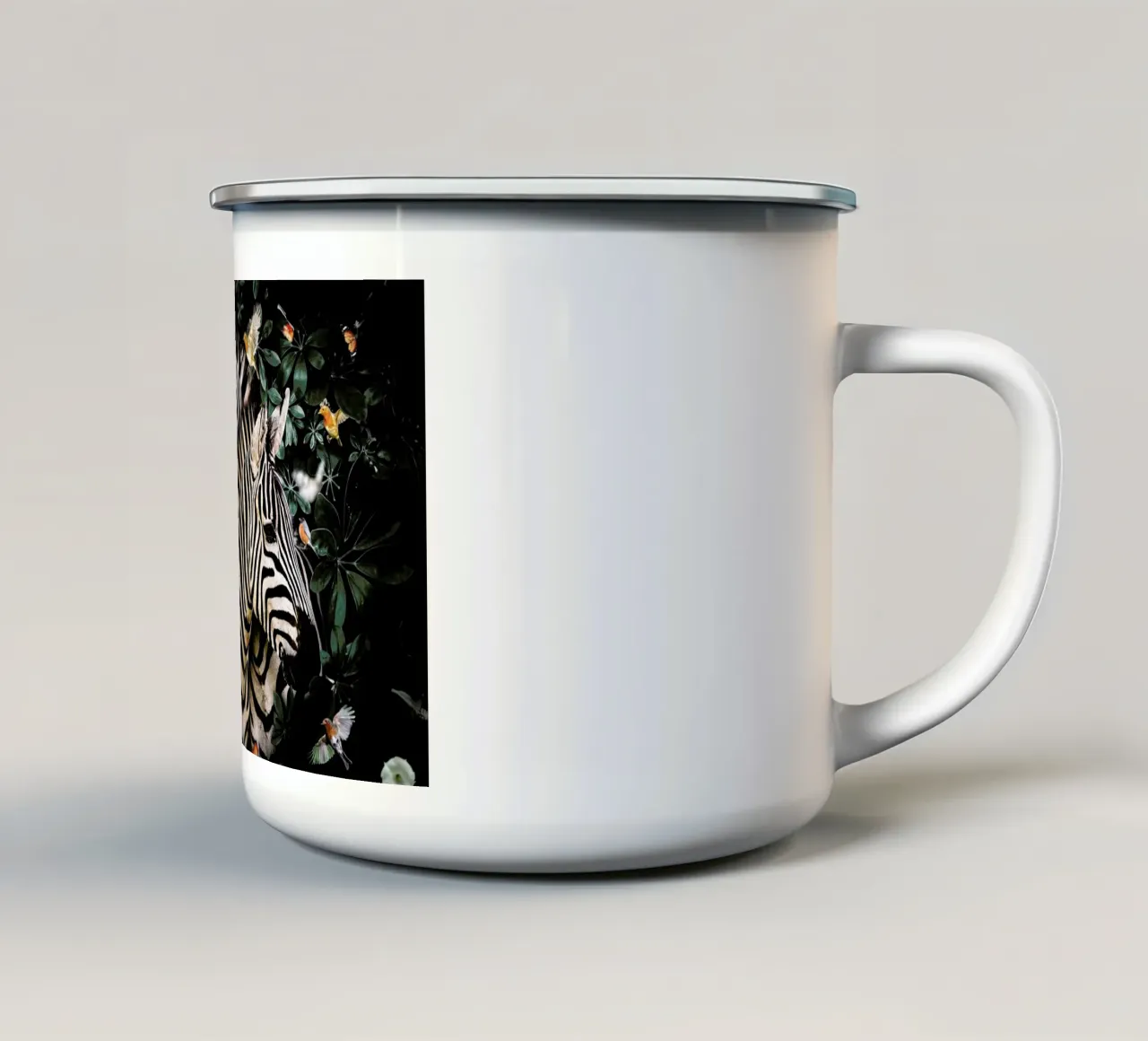 Zebra Couple tazza in smalto da Wouter Rikken