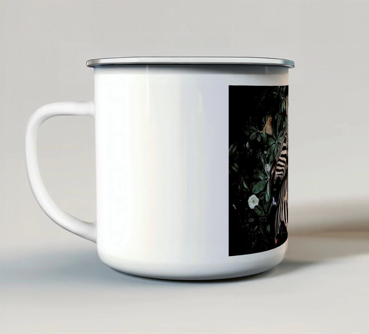 Zebra Couple tazza in smalto da Wouter Rikken
