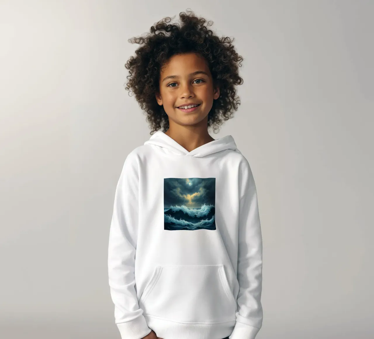 Un océan tempétueux sous un éclat céleste saisissant sweat à capuche enfant de Artistic-shop