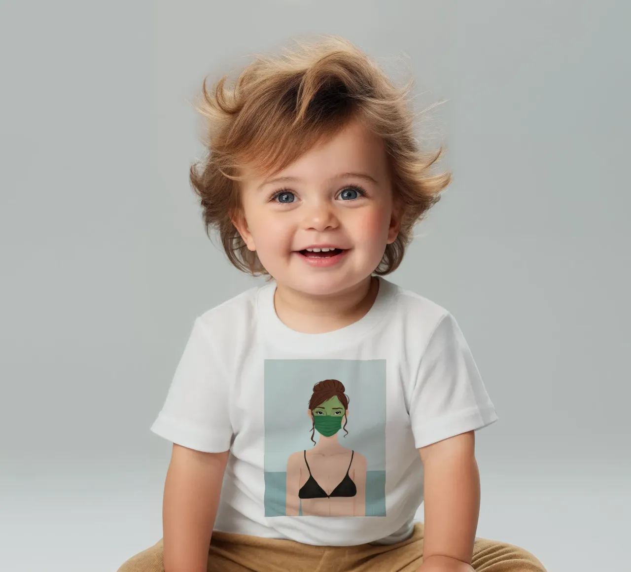 Maschera verde per l'autocura maglietta neonato da Peak Delusion