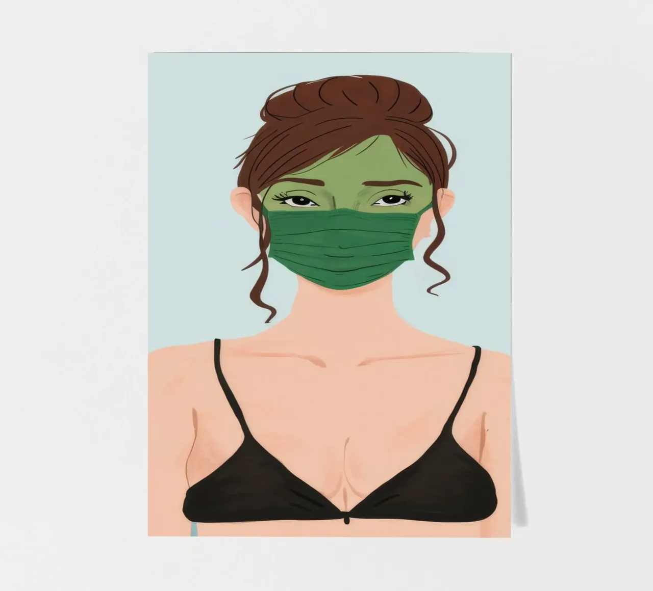 Maschera verde per l'autocura foglio adesivo da Peak Delusion