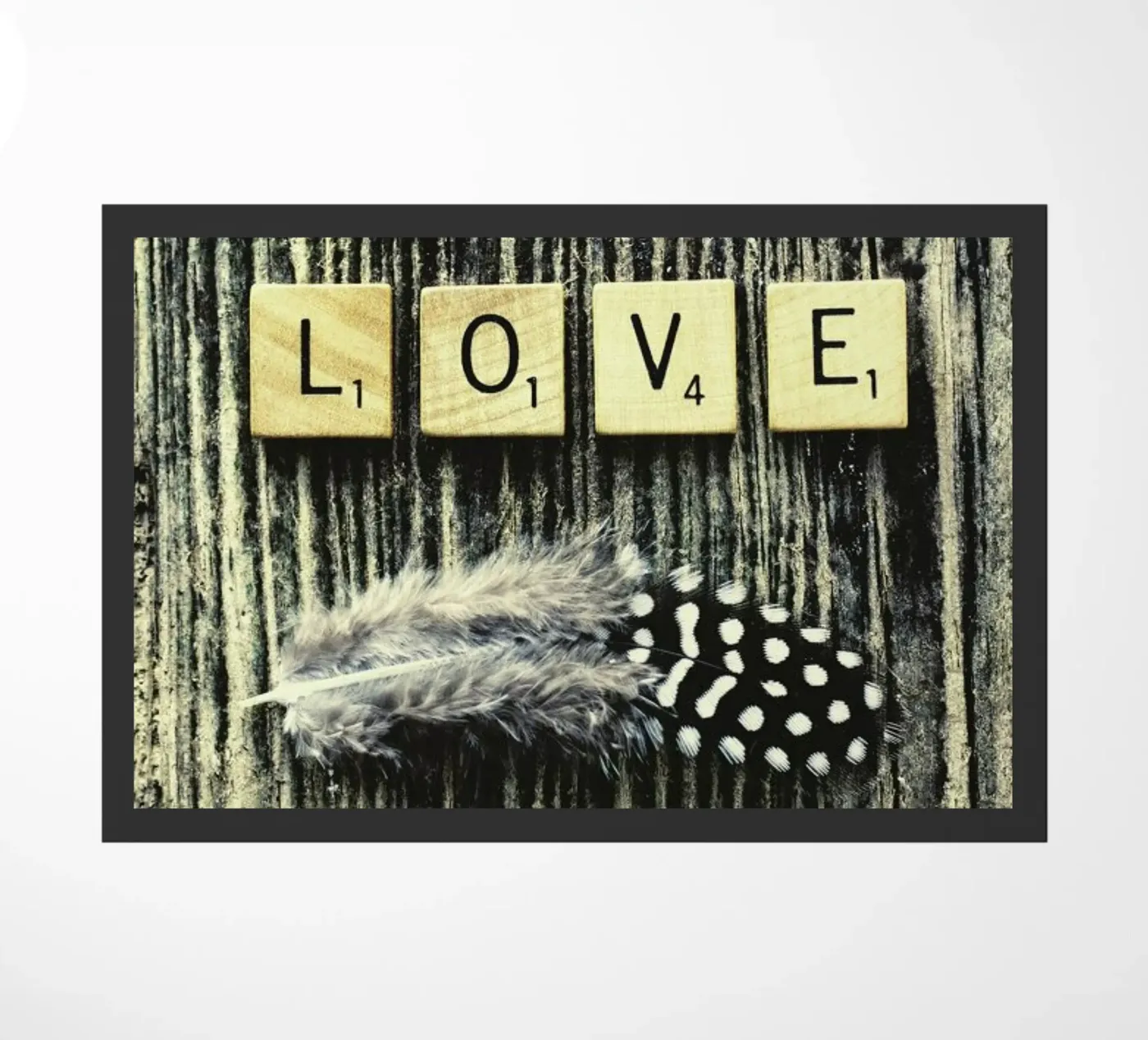 love doormat by Ingrid Beddoes