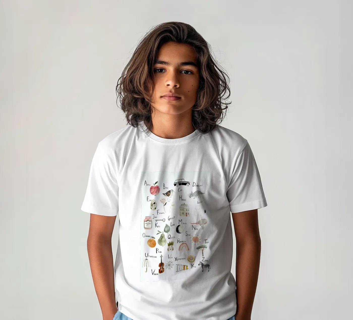 Abc kinder t-shirt van Isabelle Vandeplassche