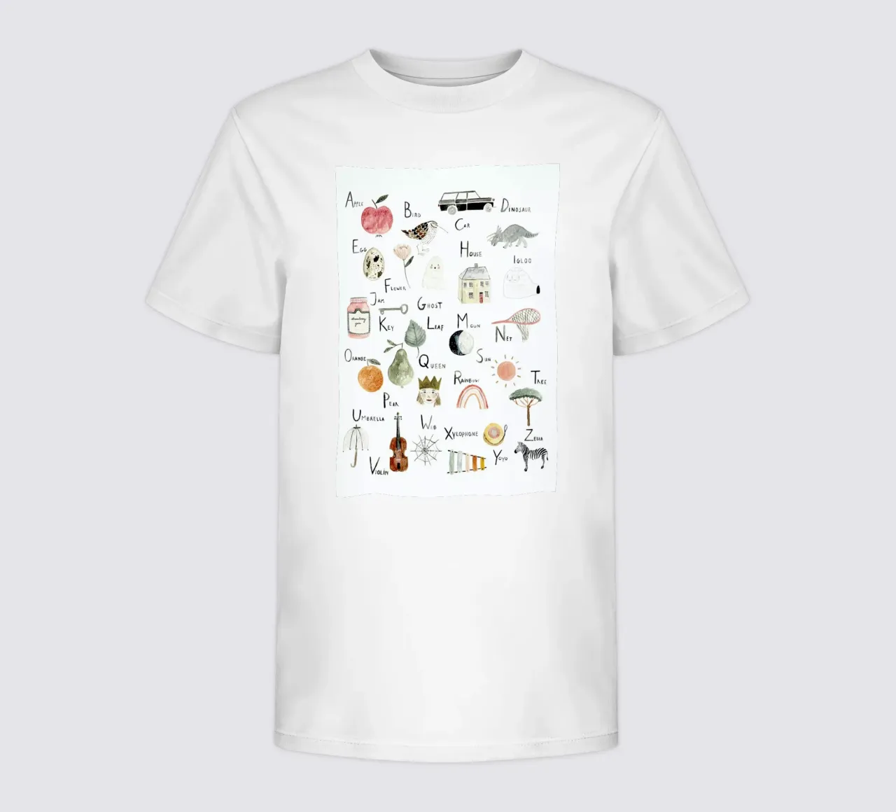 Abc t-shirt bambini da Isabelle Vandeplassche
