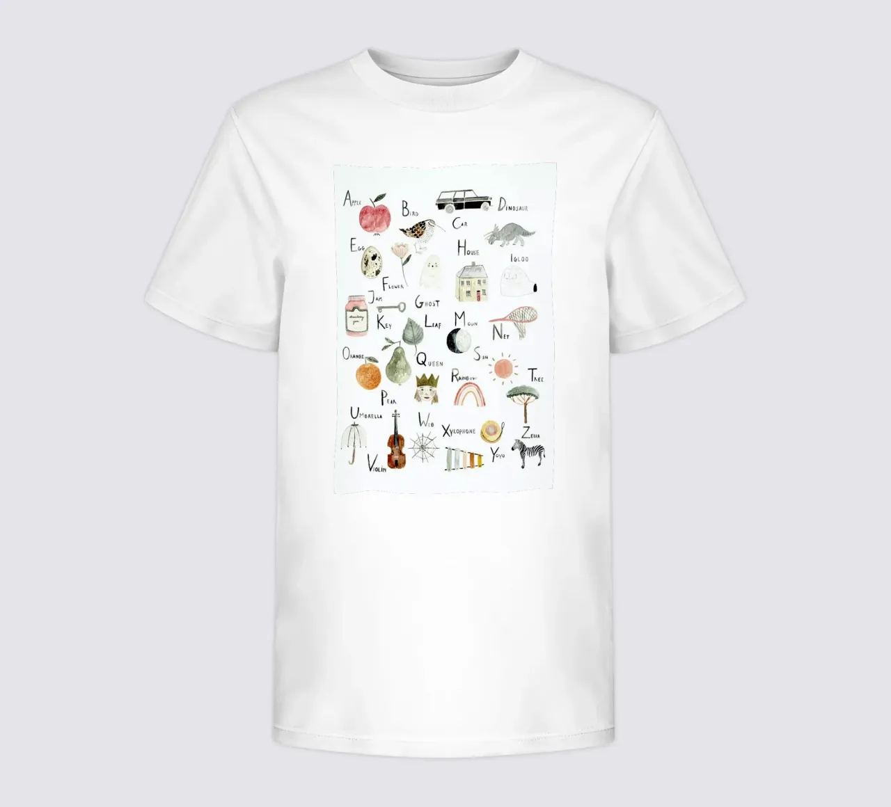 Abc t-shirt bambini da Isabelle Vandeplassche