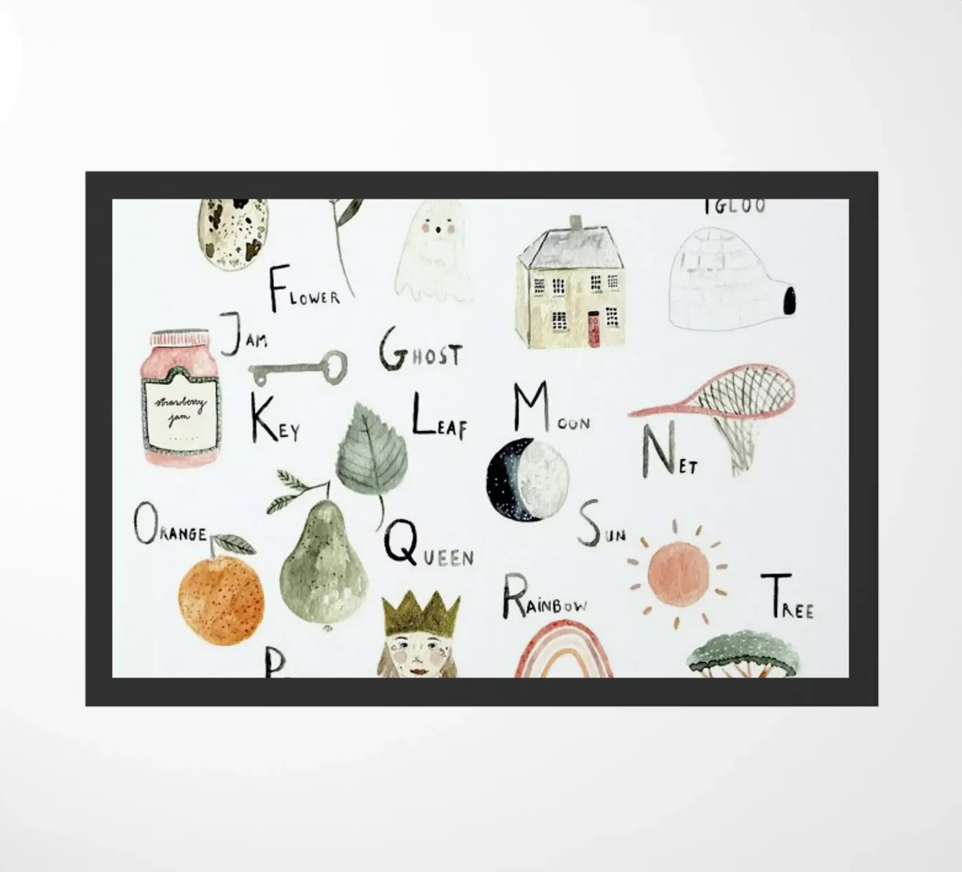 Abc doormat by Isabelle Vandeplassche