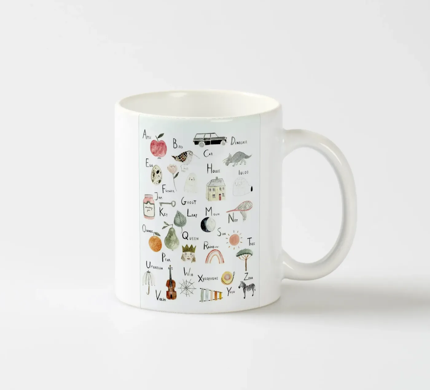 Abc keramische mok van Isabelle Vandeplassche