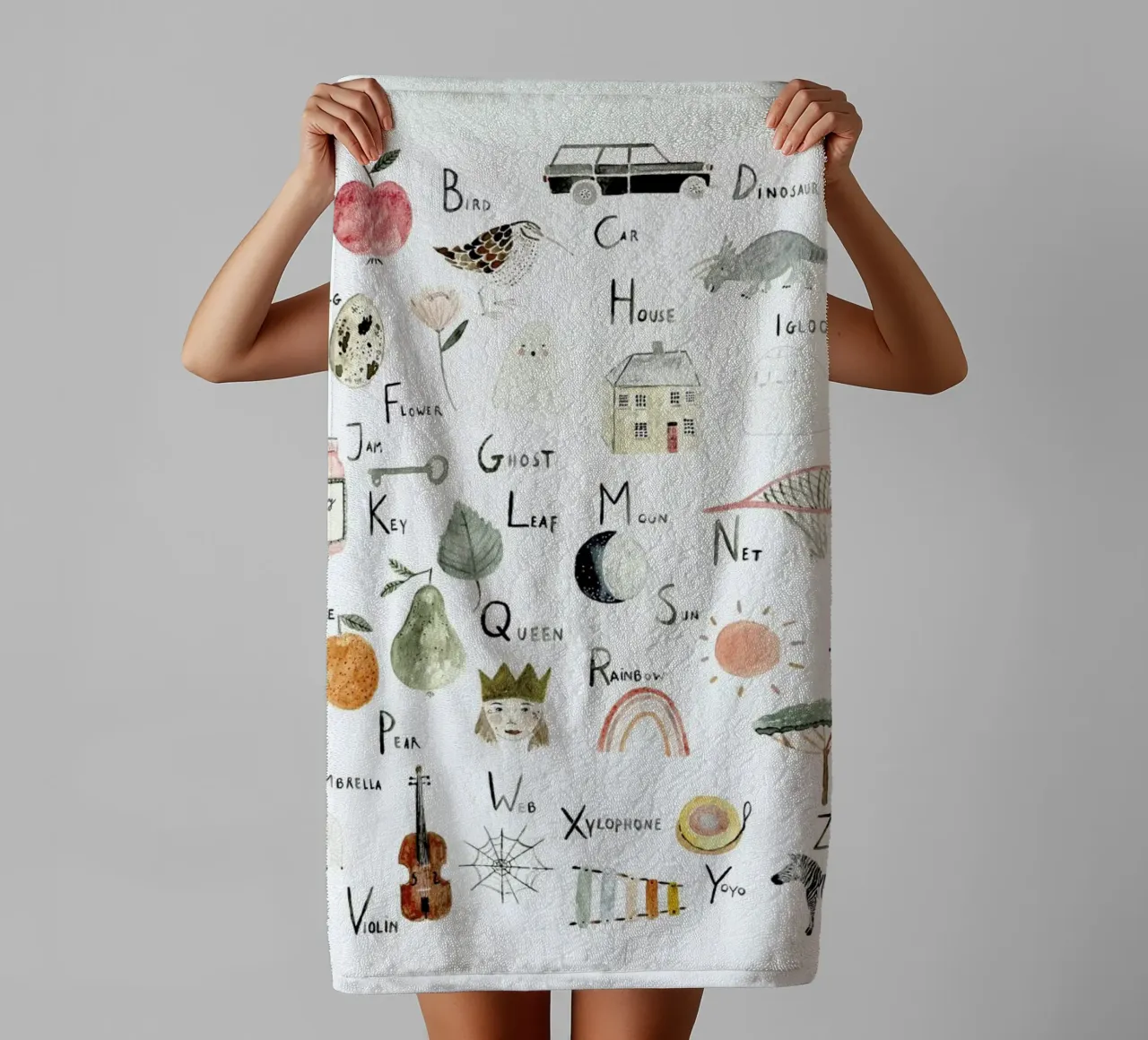 Abc towel by Isabelle Vandeplassche