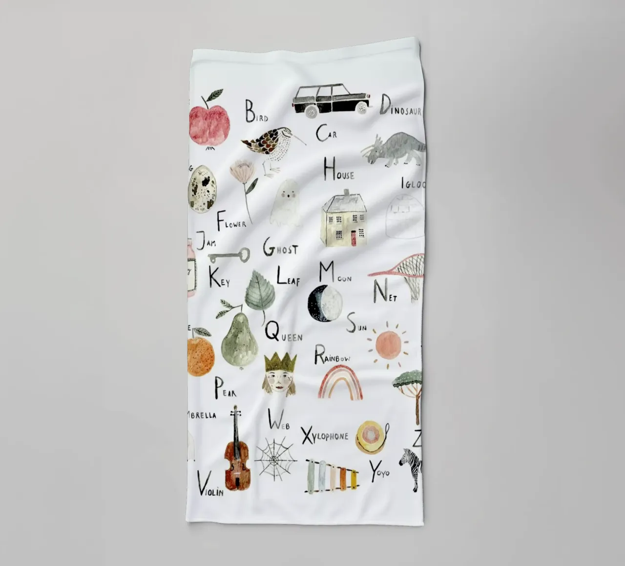 Abc towel by Isabelle Vandeplassche