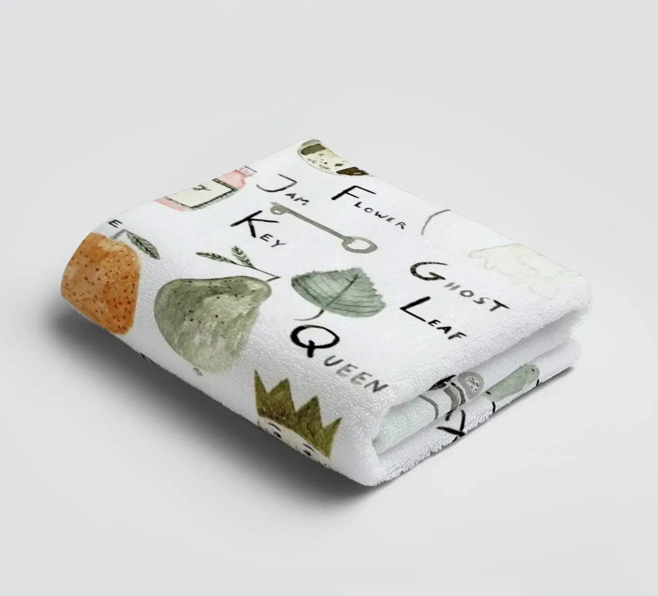 Abc towel by Isabelle Vandeplassche