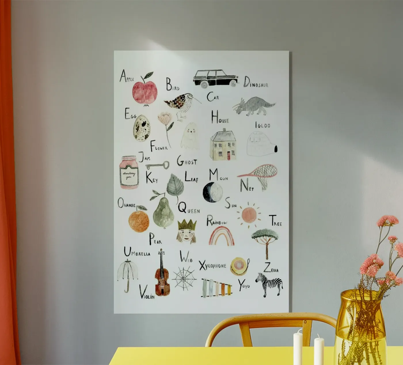 Abc acrylic glass by Isabelle Vandeplassche