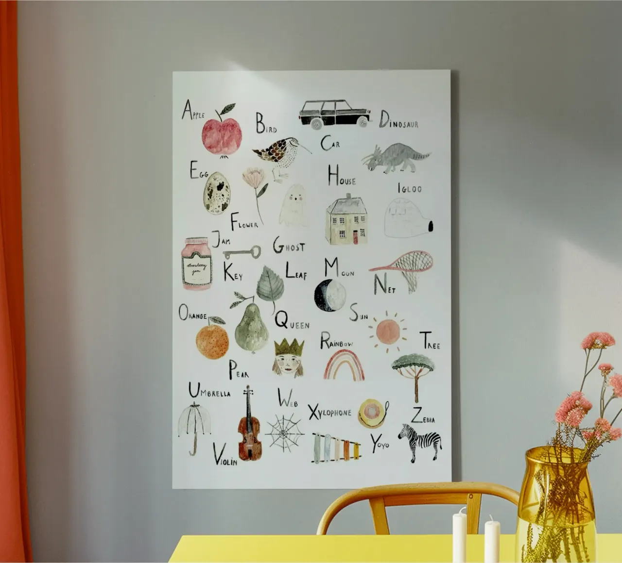 Abc canvas by Isabelle Vandeplassche