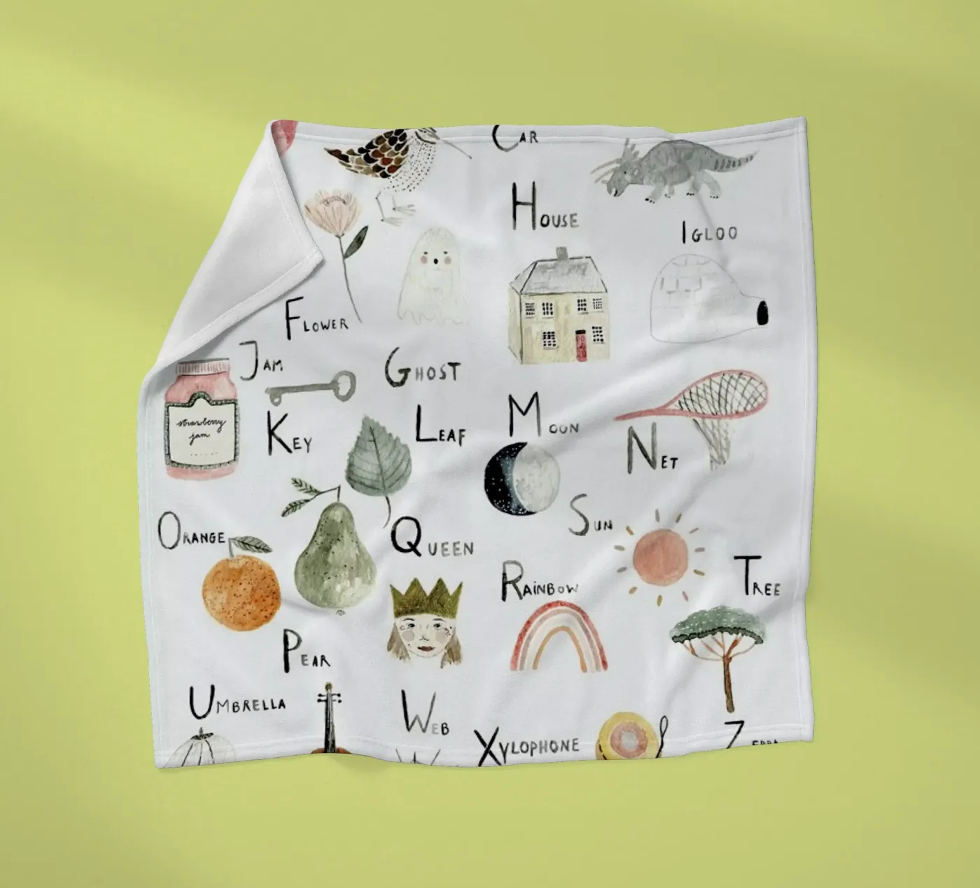 Abc Fleecedecke von Isabelle Vandeplassche