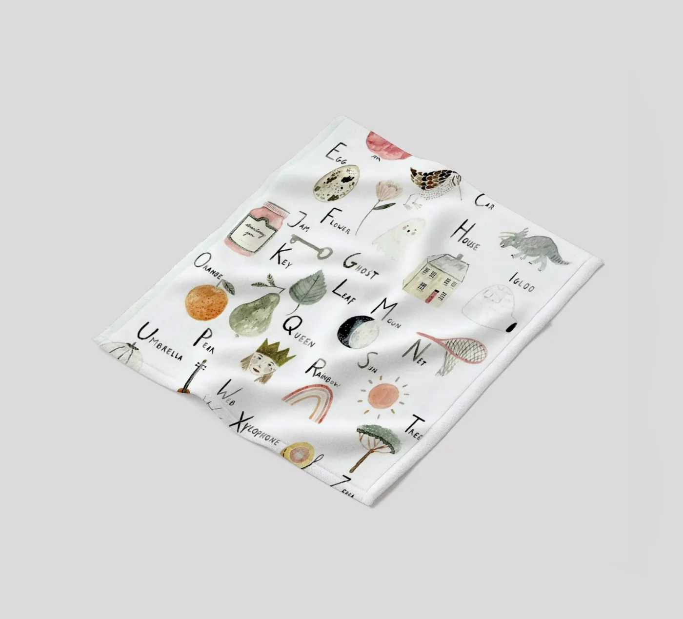 Abc Fleecedecke von Isabelle Vandeplassche