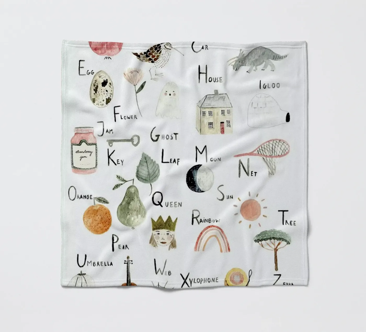 Abc Fleecedecke von Isabelle Vandeplassche