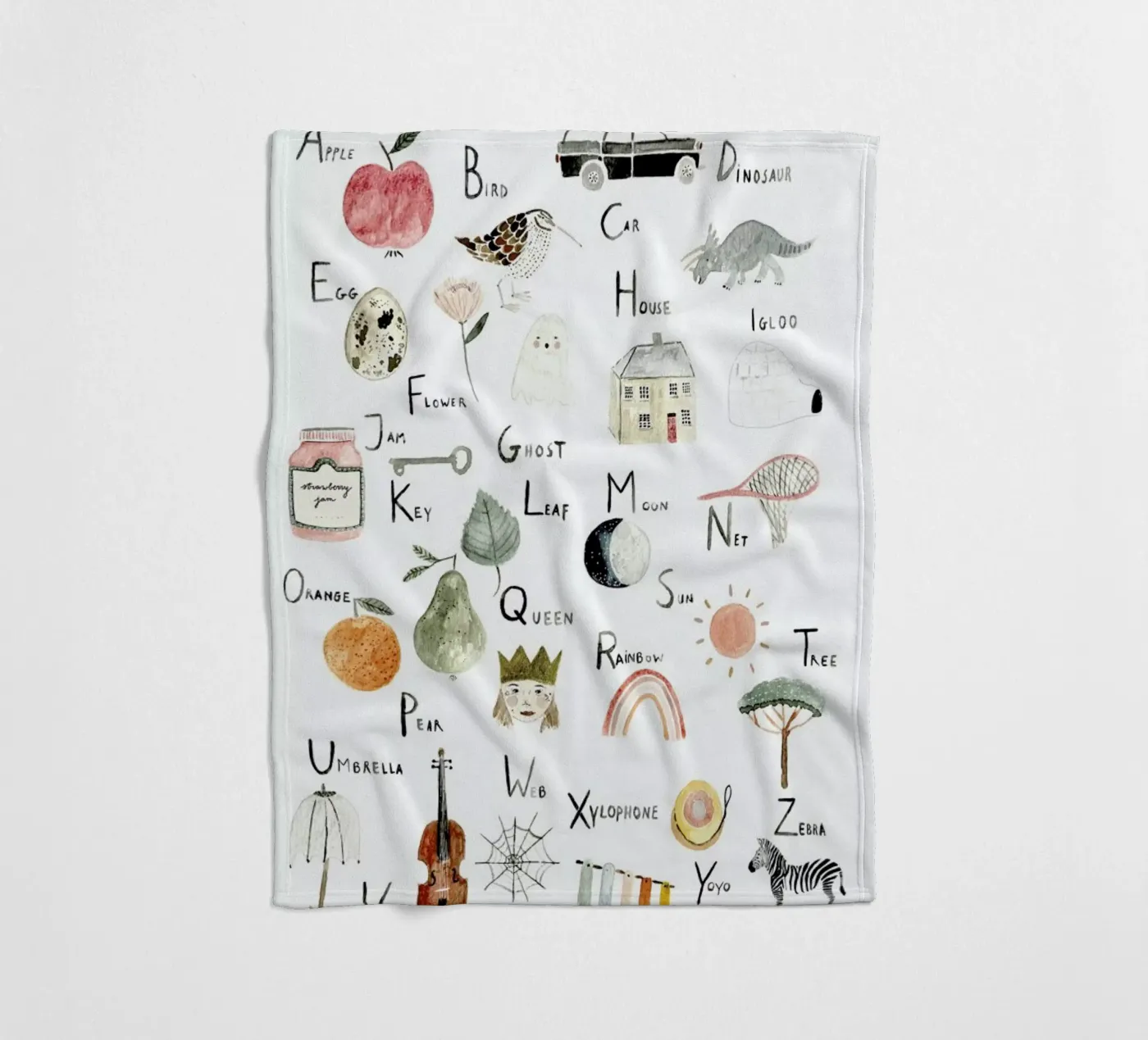 Abc Fleecedecke von Isabelle Vandeplassche