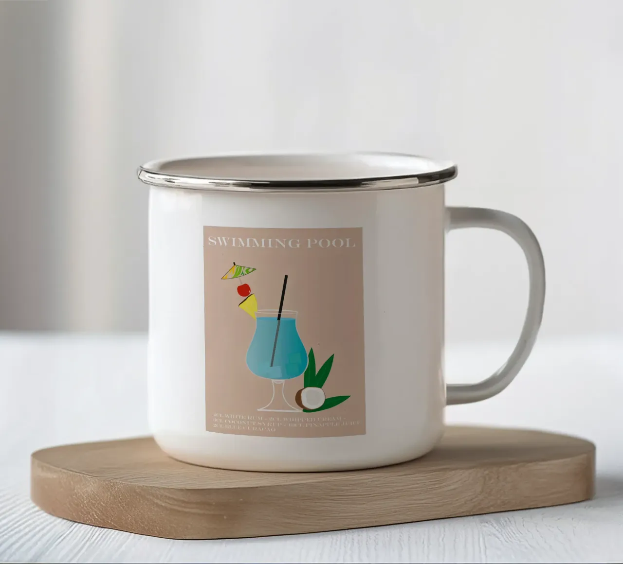 Swimming Pool tazza in smalto da SunflowerDE