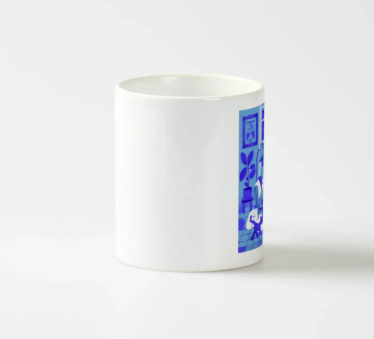 Lecture de la chambre bleue mug en céramique de Peak Delusion