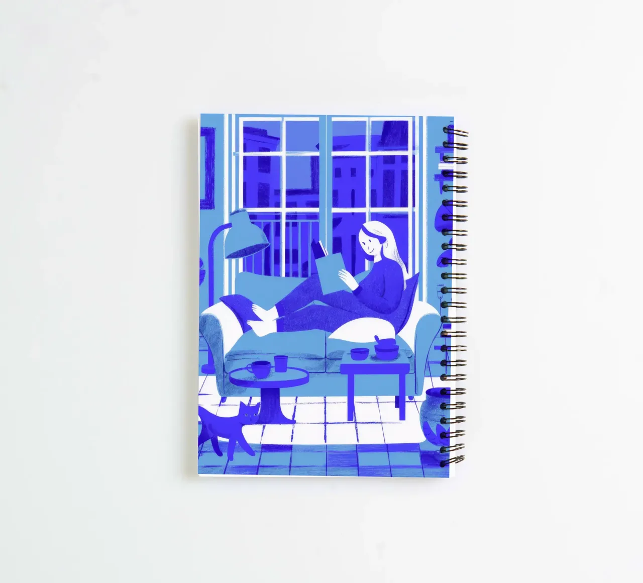 Lecture de la chambre bleue carnet à spirale de Peak Delusion