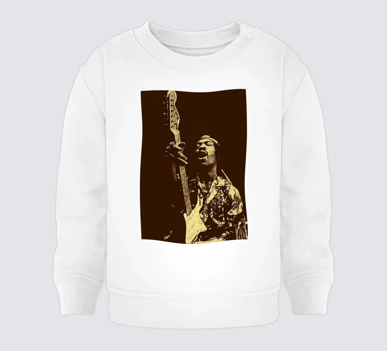 Chitarristi di tutti i tempi Jimi Hendrix felpa neonato da singpentinksale