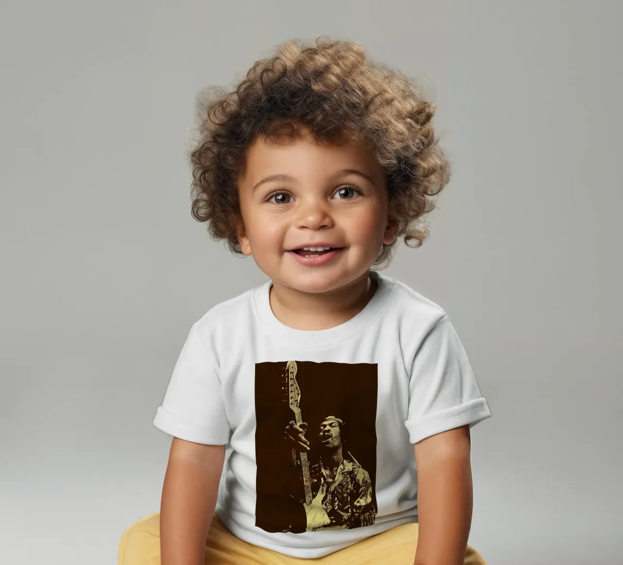 Chitarristi di tutti i tempi Jimi Hendrix maglietta neonato da singpentinksale