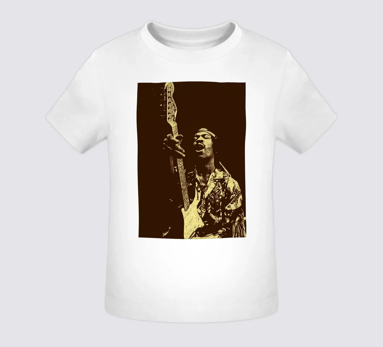 Chitarristi di tutti i tempi Jimi Hendrix maglietta neonato da singpentinksale