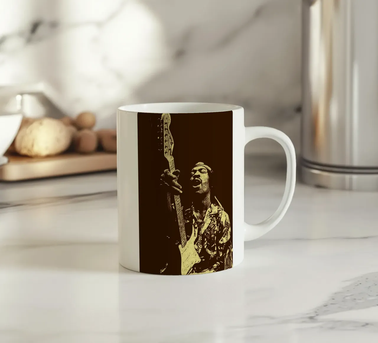 Chitarristi di tutti i tempi Jimi Hendrix tazza in ceramica da singpentinksale