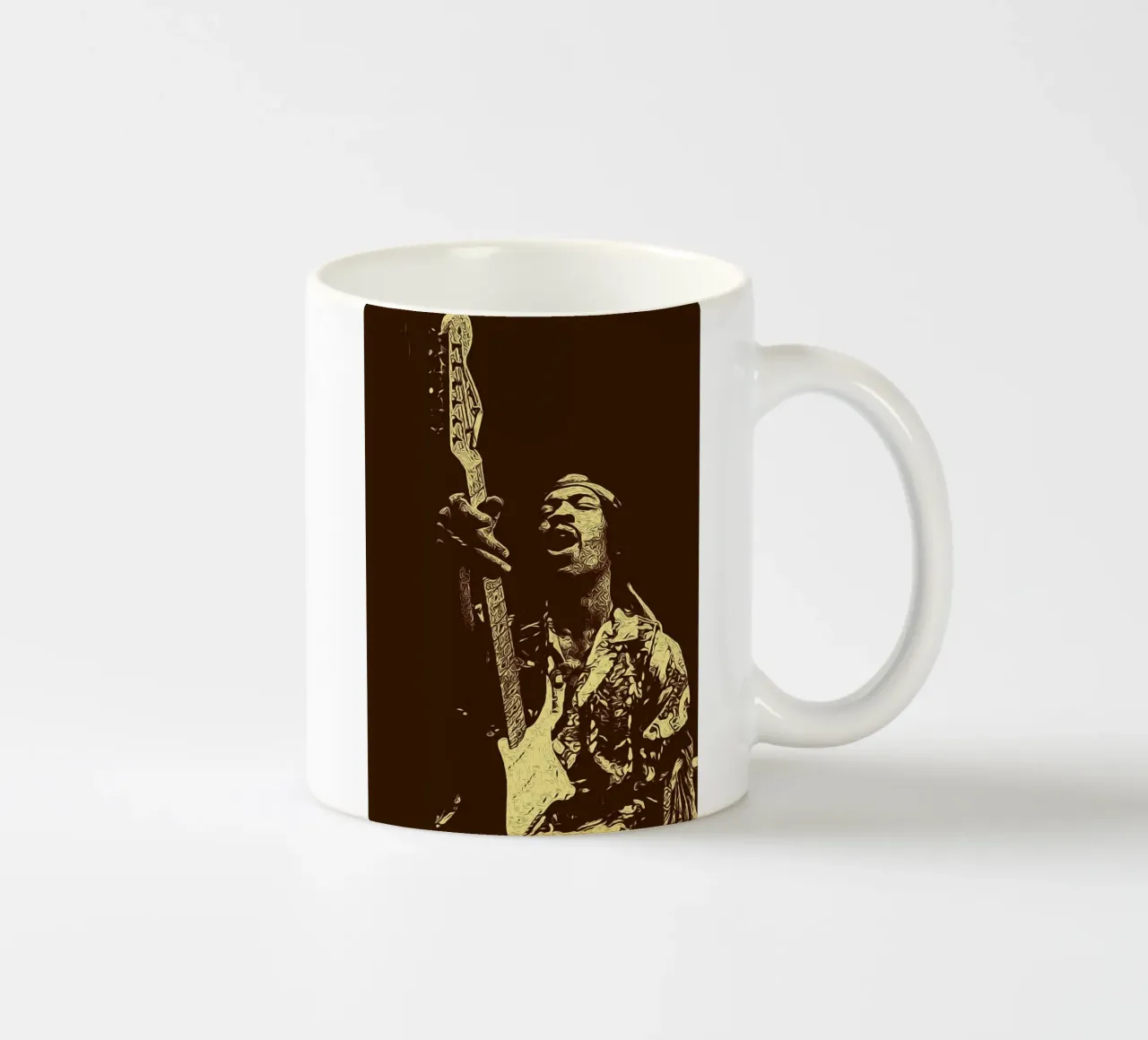 Chitarristi di tutti i tempi Jimi Hendrix tazza in ceramica da singpentinksale