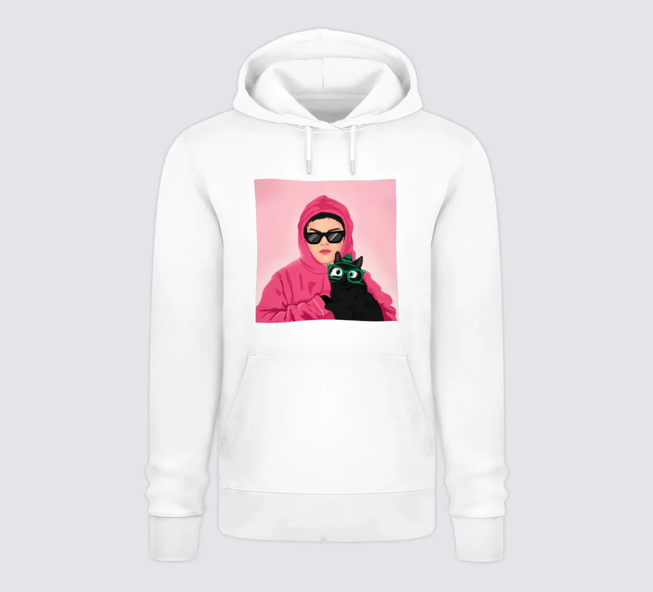 Pink Hoodie Enigma hoodie by Peak Delusion