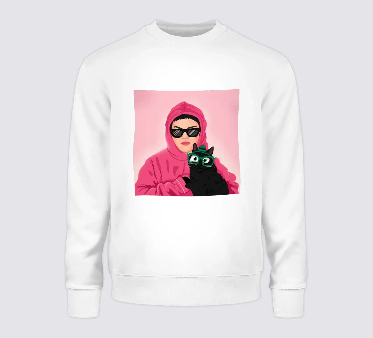 Felpa con cappuccio rosa Enigma felpa da Peak Delusion