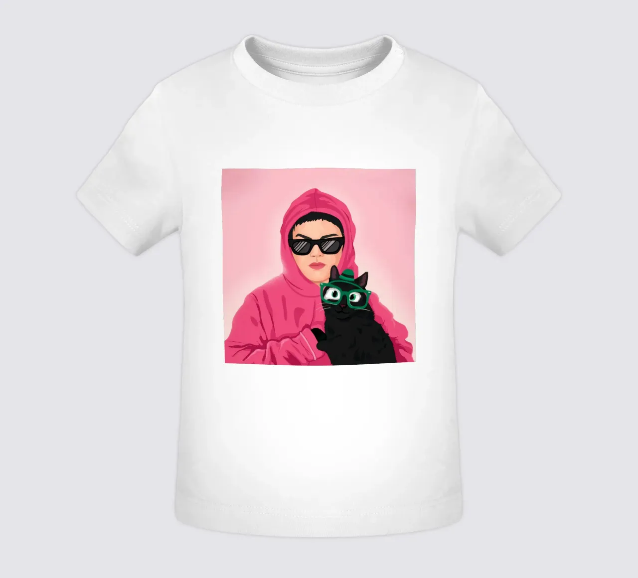 Felpa con cappuccio rosa Enigma maglietta neonato da Peak Delusion