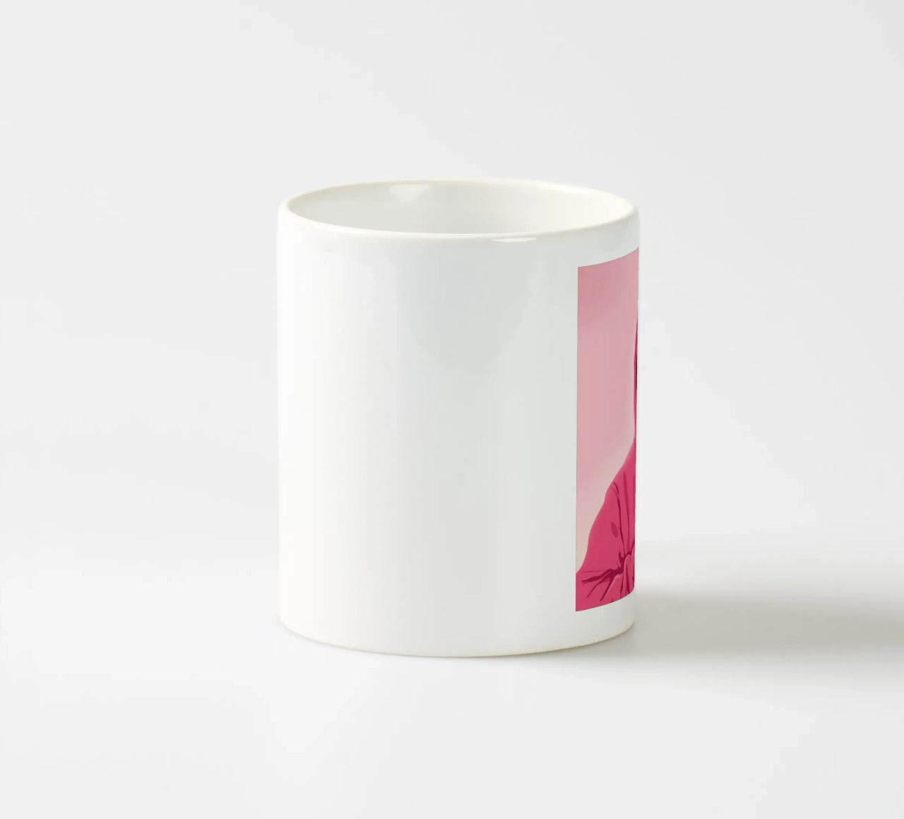 Felpa con cappuccio rosa Enigma tazza in ceramica da Peak Delusion