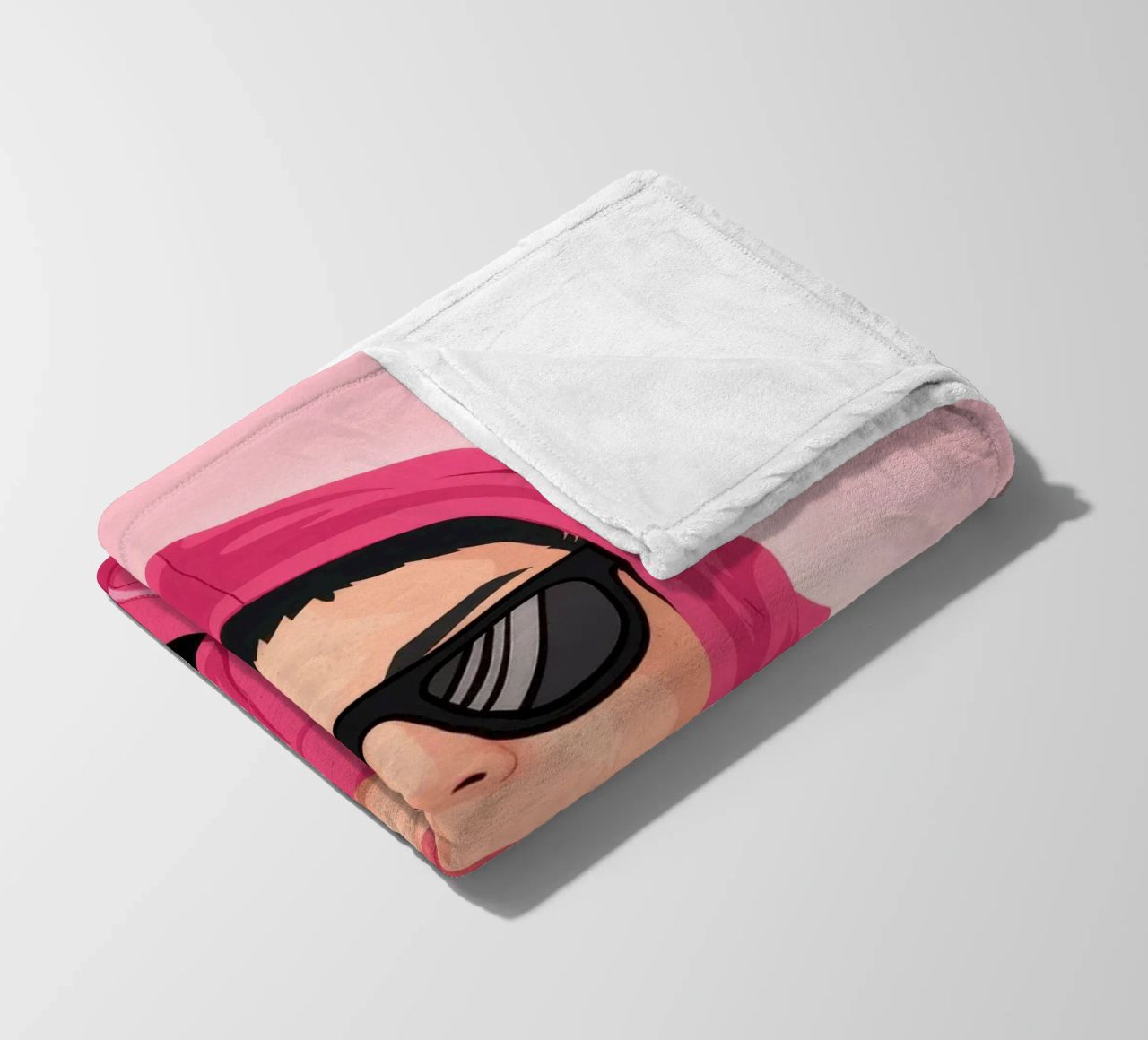 Felpa con cappuccio rosa Enigma coperta in pile da Peak Delusion