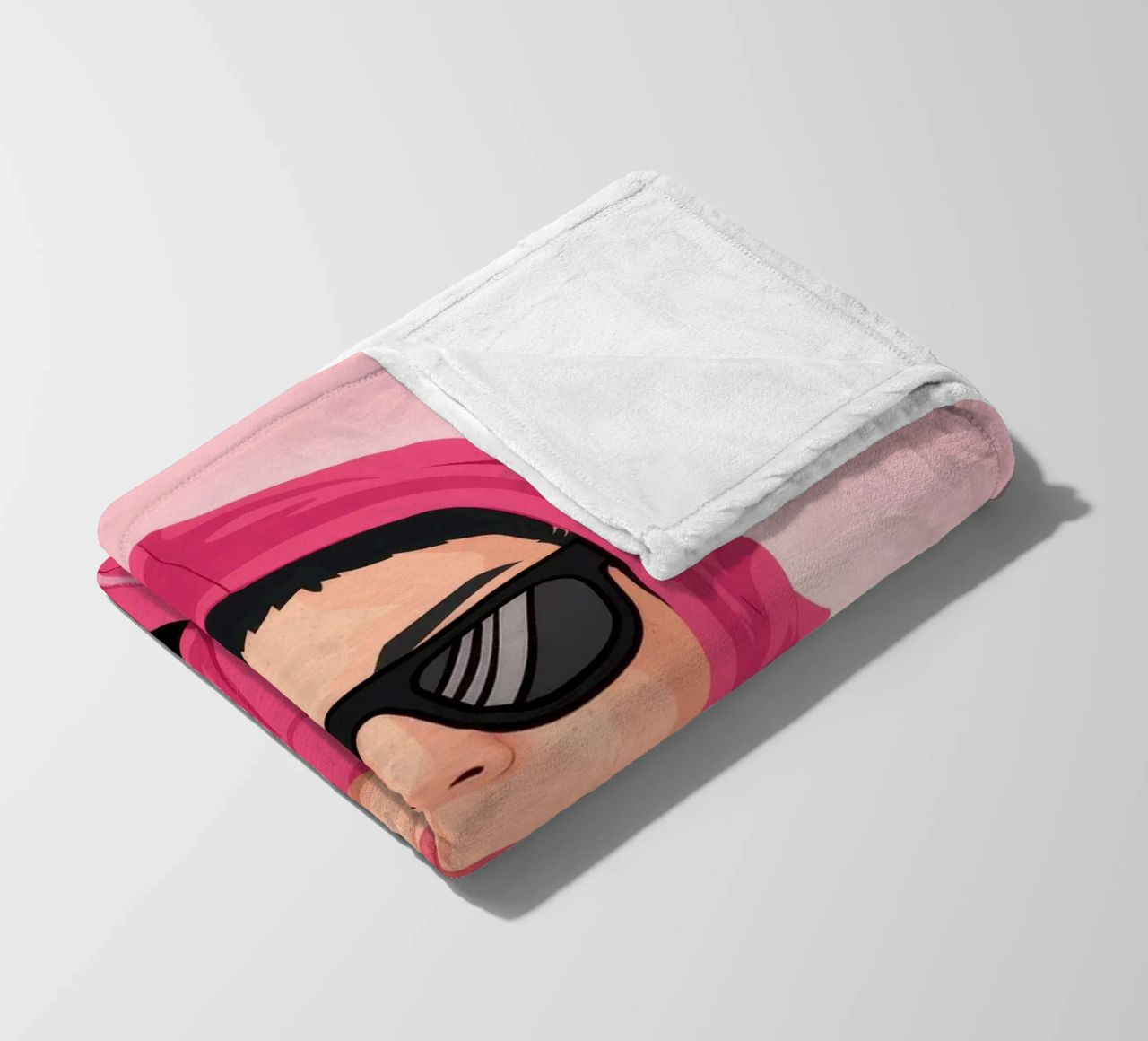 Felpa con cappuccio rosa Enigma coperta in pile da Peak Delusion