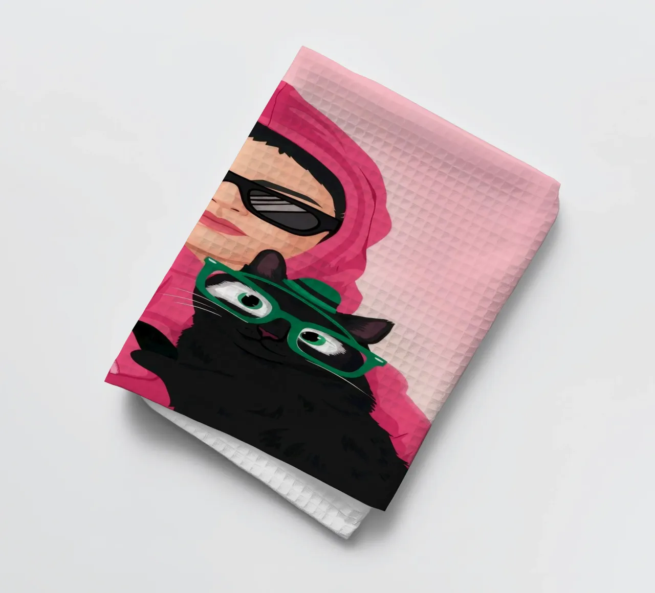 Felpa con cappuccio rosa Enigma canovaccio da cucina da Peak Delusion