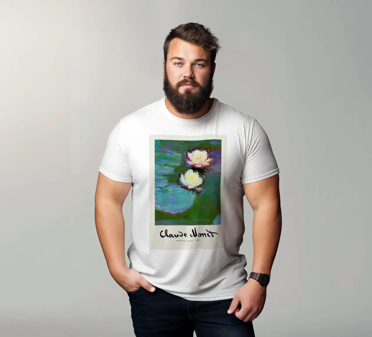 Monet – Signed Nympheas t-shirt da Vintage by JUNIQE