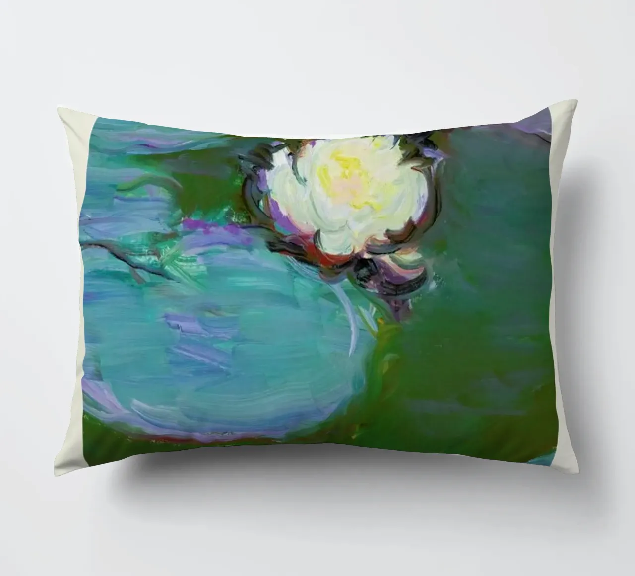 Monet – Signed Nympheas cuscino da Vintage by JUNIQE