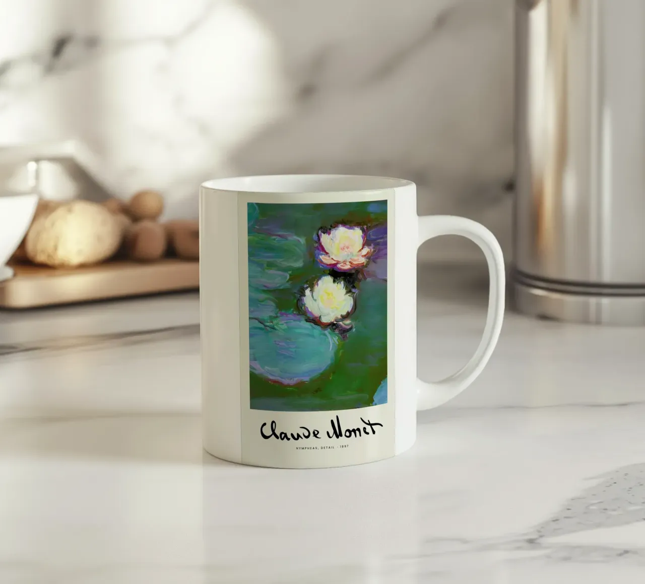 Monet – Signed Nympheas tazza in ceramica da Vintage by JUNIQE