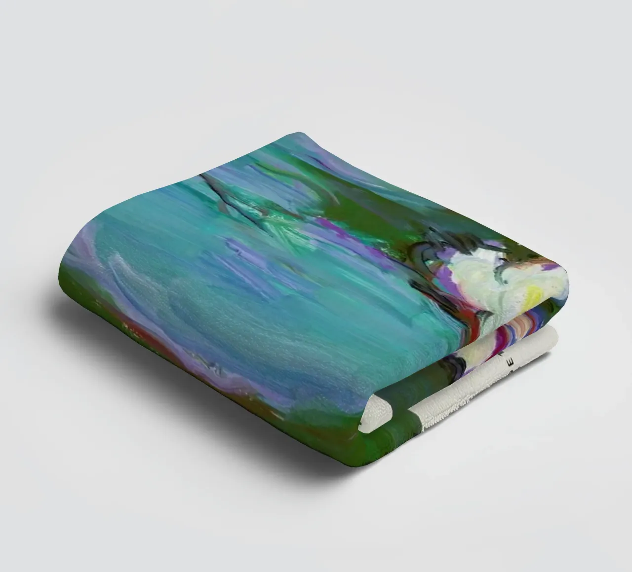 Monet – Signed Nympheas asciugamano da bagno da Vintage by JUNIQE