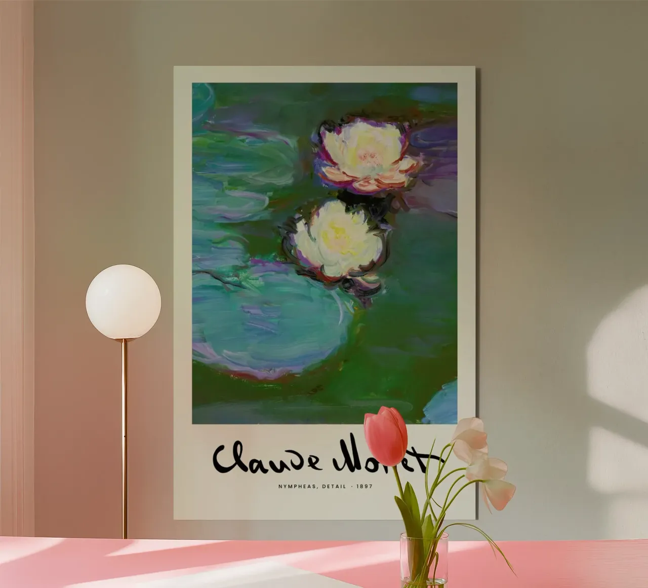 Monet – Signed Nympheas alluminio dibond da Vintage by JUNIQE