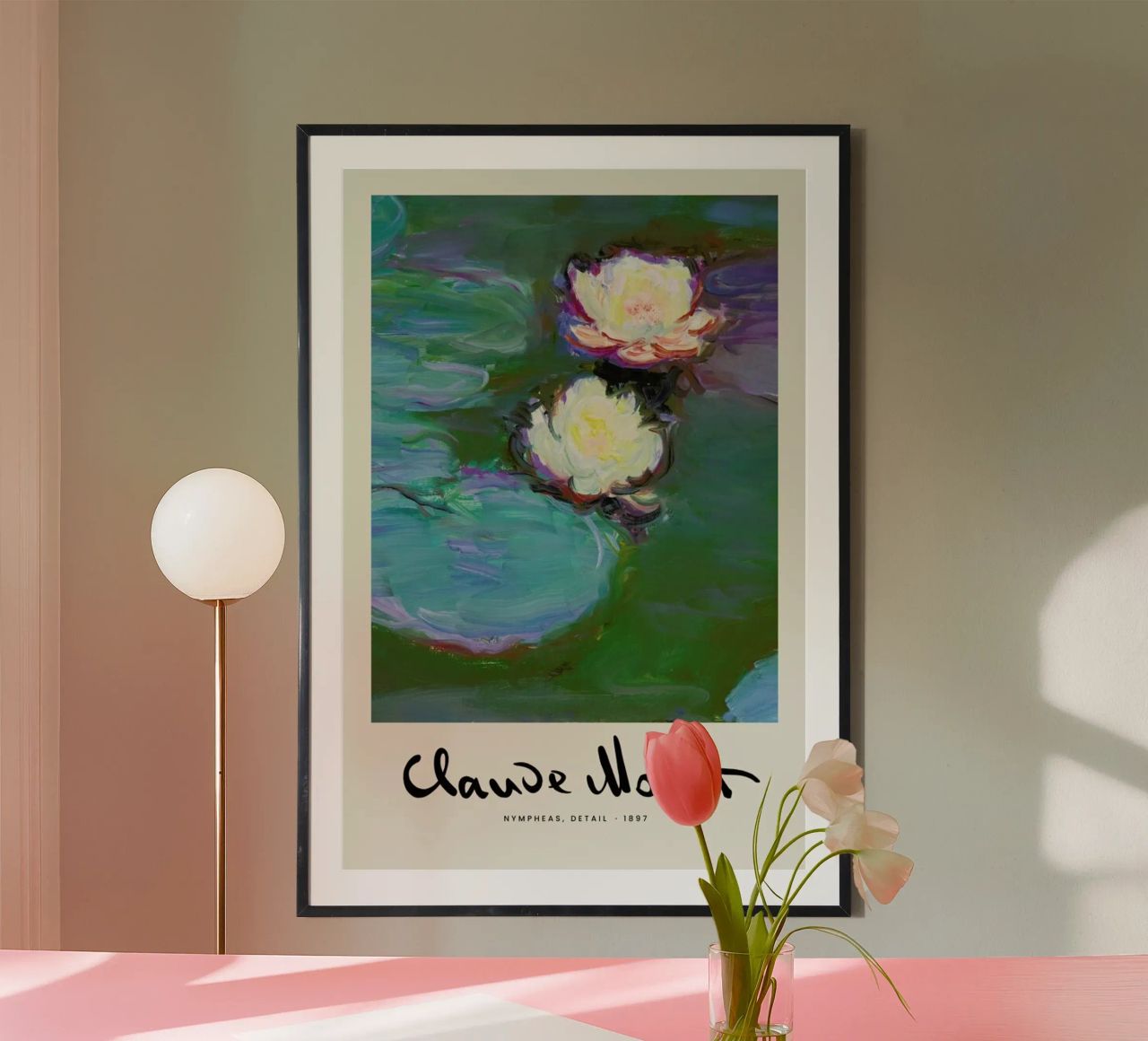 Monet – Signed Nympheas poster de Vintage by JUNIQE