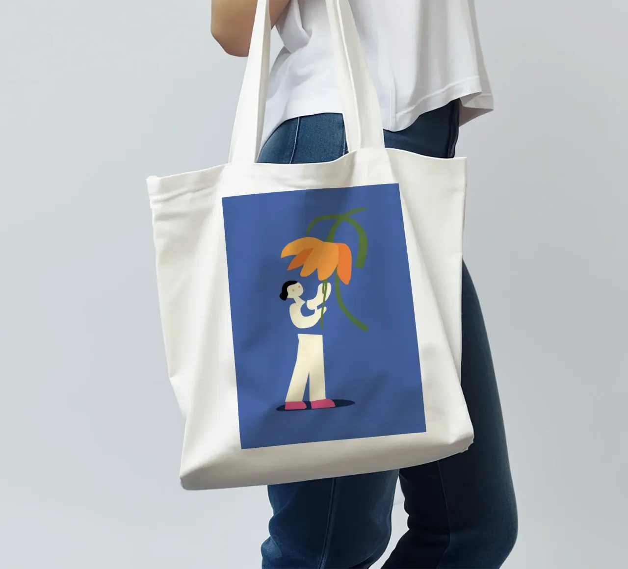 Tenere in mano un dente di leone borsa in juta da Peak Delusion